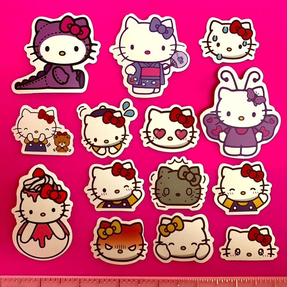 14 Sanrio Hello Kitty Waterproof Stickers